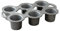Nordic Ware Grand Popover Cake Tin, Cast Aluminium 6 x 3/4 Cup Muffin Tray, Non-Stick Pan Made in the USA, Colour: Graphite