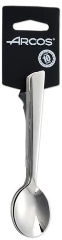 Arcos Serie Toscana - Cucchiaino Café Set (6 Cucchiaio) - Monoblocco Unipezzo Acciaio Inossidabile 18/10 e 140 mm Colore Argento