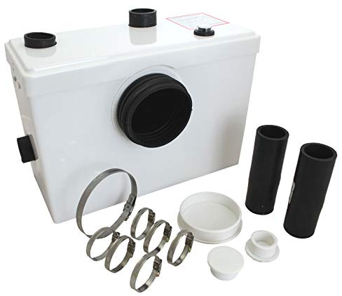 Tuecompra S.L. - Triturador Sanitario WC 600 W - Bomba trituradora para Lavabo, baño o Cocina