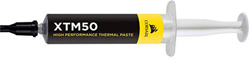 Corsair CT-9010002-WW XTM50 CPU/GPU Thermal Compound Paste Kit, High Performance, Ultra-Low Thermal Impedance, Premium Zinc Oxide Based, Includes Application Stencil and Spreader, 5 G