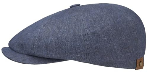 Stetson Herren Leinenhatteras Zeitungsjunge-Kappe Grau