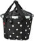 RIXEN&KAUL Shoppingtasche Bikebasket 15L 35x28x26cm Black dots 0303B+Flicken