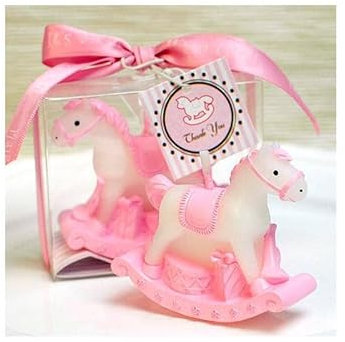 Vasara - Set di 20 candele a forma di scarpa rosa – Bomboniere originali per matrimoni, regali comunioni e ricordi per compleanno bambini