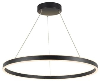 SLV Pendelleuchte ONE 80 PD DALI UP/DOWN/Wohnzimmer-Lampe, Innen-Beleuchtung, Hänge-Leuchte Esszimmer, LED, Decken-Leuchte/CCT switch 3000/4000K 34W 1270lm schwarz dimmbar, 1004763