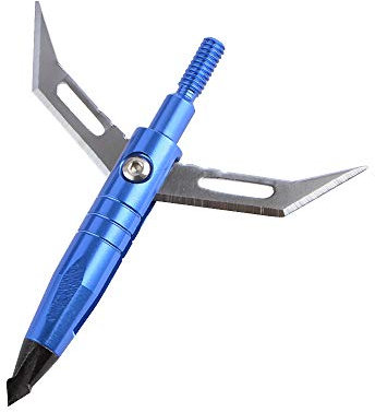 SHARROW 6/12/24 pcs Pfeilspitzen Jagdspitzen pfeilspitze 3D Jagdpfeilspitzen Pfeilspitzen Broadhead für Carbonpfeile Armbrust Alupfeile und Fiberglaspfeile beim Bogenschießen (24)