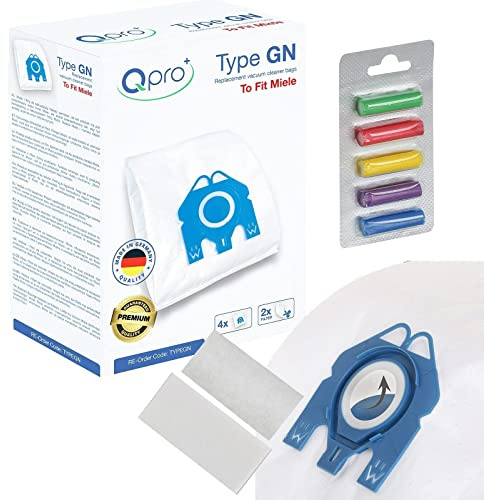 Qpro Microfibre Vacuum Cleaner Dust bags Compatiable With Miele Miele S5210 S5211 S5261 GN Type vacuum cleaners with Qpro Rainbow Vacuum Cleaner Bag Air Fresheners