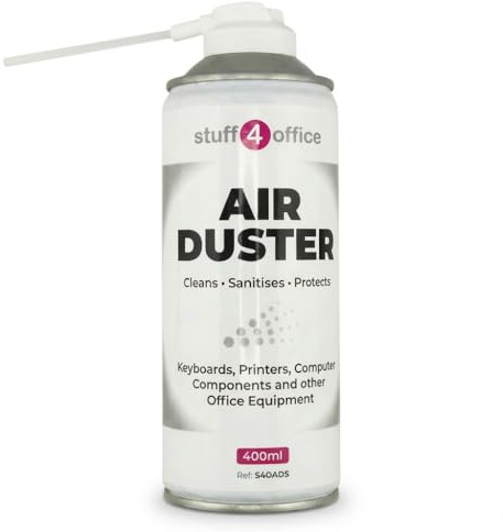 Stuff4Office 400ml Air Duster Compressed Gas Can Spray/Spray Duster- HFC Free- Clean & Protects Office & Home electricals (2)