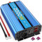 Wechselrichter 2000W Reiner Sinus Spannungswandler 12V auf 230V Power Inverter DC Umwandler mit 2 AC-Steckdosen USB-Anschlüsse und Bildschirm LED für Wohnmobil Kfz Konverter(Spitzenleistung 4000 Watt)
