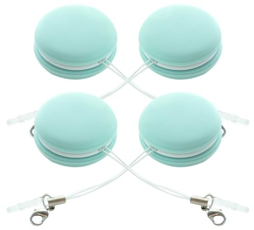 4Pcs Macaron Screen Cleaning Wipes Mobile Screen Cleaner Phone Cleaning Tool Eyeglasses Lens Cleaner Reusable Portable Wipes with Lanyard