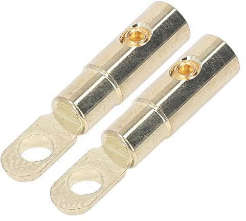 Power-Batterie-O-Ring-Anschlüsse, Messing Vergoldet, Hohe Genauigkeit, Schweißfrei, Audio-Modifikation mit Hervorragender Leistung und Langlebigen Materialien (8GA)