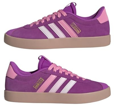 adidas Donna VL Court Shoes, Flash Pink/Bliss Pink/Gold Met., 39 1/3 EU
