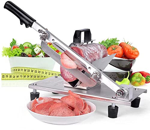 Carne manual congelada, cuchillas comerciales domésticas pequeñas, adecuadas para rollos de cordero, rodajas de carne a la parrilla y verduras duras
