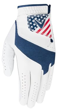 Callaway Golf Fusion Glove - USA, MLH Small, Weiß