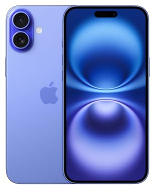 Apple iPhone 16 Plus 256 GB: 5G Mobile phone with Apple Intelligence, Camera Control, A18 Chip and a Big Boost in Battery Life. Works with AirPods; Ultramarine