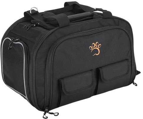 Generisch Haustier-Fahrradkorb Hunde-Fahrradträger-Rucksack, Abnehmbarer Hundeträger, Fahrradkorb Hunde-Fahrradträger, Taschen für Haustier, Reisen, Camping, Spaziergang, Einkaufen
