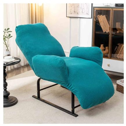 Mswborml Groß Relaxsessel Liegestuhl Sofabezug Schonbezug mit Armlehnen, rutschfest Relaxliege Schonbezug Chaiselongue Schonbezüge Stretch Liegesessel Bezug/Husse mit Elastischem Boden Waschbar,I