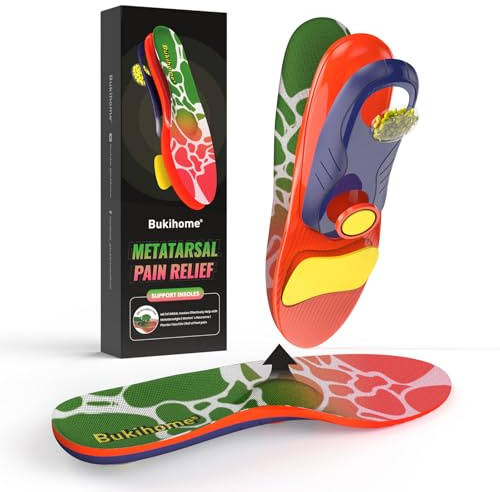 Solette per alleviare il dolore metatarsale | Neuroma di Morton | Sollievo dalla fascite plantare | Dolore all'avampiede, plantari ortopedici con supporto plantare per uomo e donna - (2XL)
