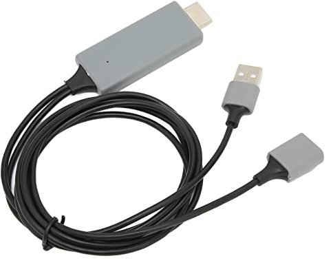 CHICIRIS Digital AV Sync Screen Connector Sharable HD Multimedia Interface Kabeladapter für TV -Projektor 1.4 Versionsauflösung (BLACK)