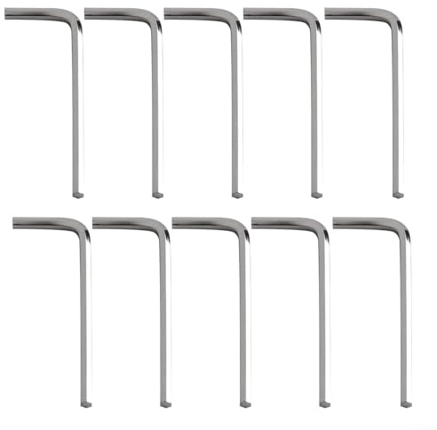 Zilimontt Juego de 10 llaves hexagonales tipo L para uso diario, hechas de acero, varios tamaños disponibles (3 mm)