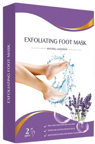 Maschera Peeling Piedi | 2 Paia Maschera Cura Piedi | Elimina Pelli Morte e Calli Per Uomini e Donne Pre Scarpe Viaggio Casa