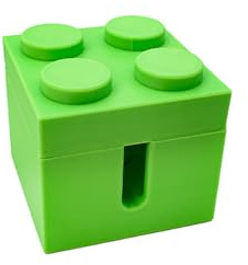 Brick Cable Organizer, Cube Cord Winder for Desk & Travel | Cable Management Box for Charging Wires & Cords