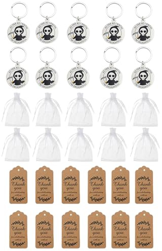 Générique Portachiavi spaventoso, Set di 12 portachiavi Halloween, simpatici ciondoli decorazioni giocattoli per feste di compleanno zaini scolastici di natale aula