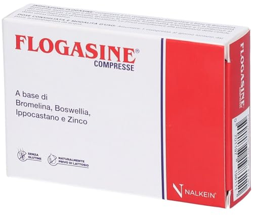 FLOGASINE 20CPR - complemento alimentare che aiuta a combattere fisiologicamente il processo infiammatorio sostenendo il microcircolo e contrastando gli stati di tensione localizzati.