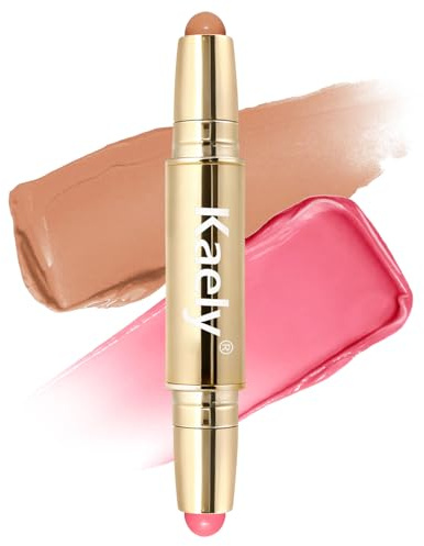 Kaely Contour Blush Multiuse Stick Makeup, Cream Bronzer Contouring Sticks Palette Face Make Up Kit, Ultra-Creamy Radiant Finish Formula, Vegan & Cruelty-free, 01 Sunshine Rose