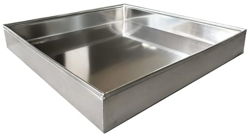 Ablaufwanne mit Aus Edelstahl 304 Gefertigt Tiefe Fassungsvermögen 5cm Auffangwanne Verwendbar Als Schale, Tropfschale, Auffangschale Oder Ölschale(40 * 60 * 5cm)