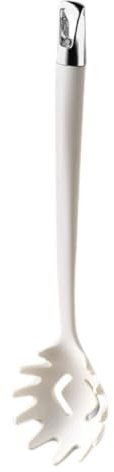 NUOBESTY Fourchette à Pâtes en Silicone Résistante Chaleur Cuillère à Spaghetti Perforée Légère Taille Moyenne Ustensile Cuisine pour Nouilles et Pâtes 1 Pièce Usage Quotidien et