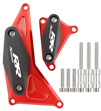 Motorrad Sturzpads Für S1000RR S1000 RR 2014-2019 S 1000 Motorschutzbügel Motor Crash Pads Rahmenschieber Set Motorrad(Red)