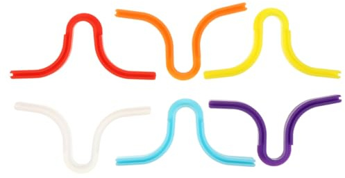 Silikon Nasenbrückenstreifen mit Antibeschlag, 6 Stück Zufällige Farbe | Erwachsene, Bequemes Nasenpad Zubehör, Passend für Masken Zufällige Farbe