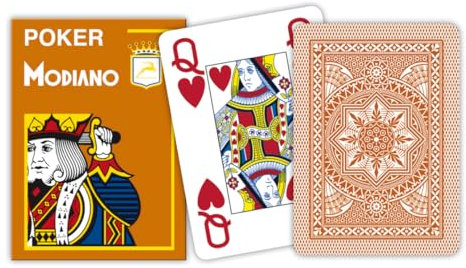 MODIANO Texas Poker 4 Jumbo Index marrone 300487