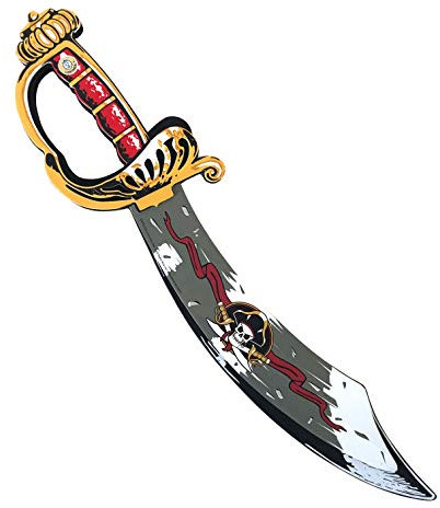 Liontouch - Piraten-Säbel - Captain Cross - Für Kinder von 3-8 Jahren | Schaumstoffspielzeug mit Totenkopf-Motiv | Sicherer Säbel für Piratenabenteuer | Perfektes Accessoire für Verkleidung & Kostüme