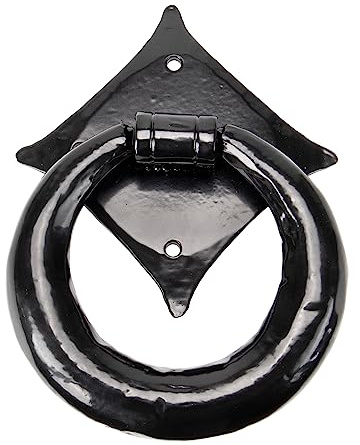 From The Anvil Black Ring Door Knocker