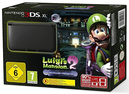 Console Nintendo 3DS XL - argenté & noir + Luigi's Mansion 2