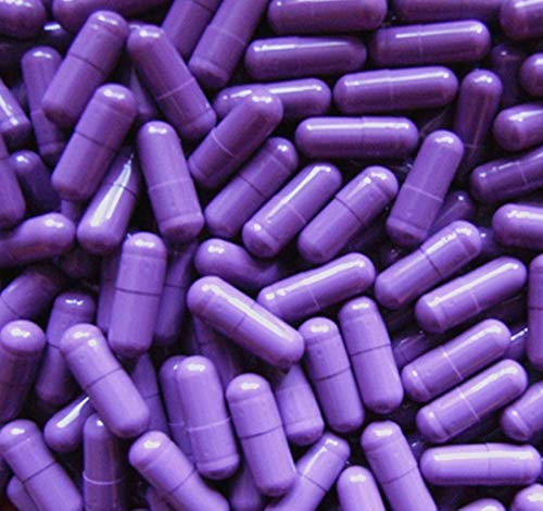 DR T & T 100 Empty Gelatine Capsules purple size 000 capsule EU product
