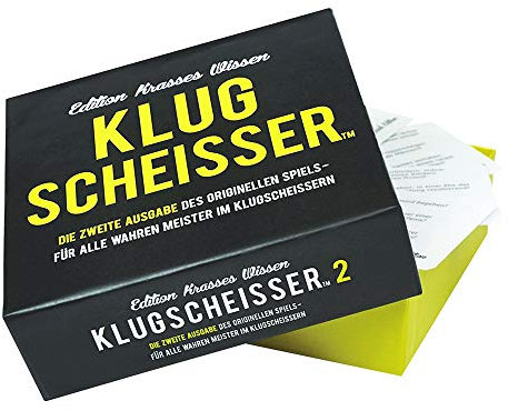 Monsterzeug Kartenspiel Klugscheißer, Edition krasses Wissen mit 300 Fragen für Party- und Spieleabende, Gesellschaftsspiel ab 2 Personen