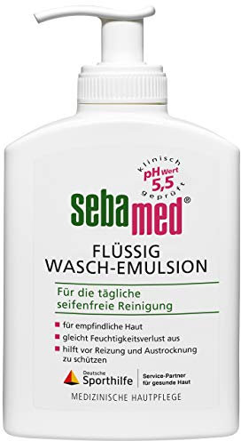 Sebamed Flüssig-Wasch-Emulsion im hygienischen Spender 200 ml, reinigt die empfindliche Haut und hilft, die Haut vor Reizung und Austrocknung zu schützen