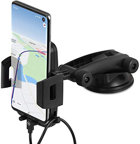 Wicked Chili Handyhalterung Auto Handyhalter kompatibel mit Samsung Galaxy | A14, A13, Google Pixel, s20 Autohalterung Handyhalter Armaturenbrett & Windschutzscheibe 2 in 1 Saugnapf
