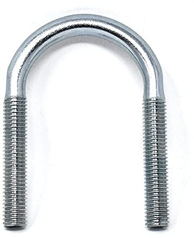 Design61 4X Bügelschraube DIN 3570 Rundstahlbügel M10 x Ø 44,5-48,3mm Gewindebügel Galvanisch Verzinkt U-Bolzen für Rohrbefestigung Metallbau KFZ Industrie Boot Werkstatt BAU