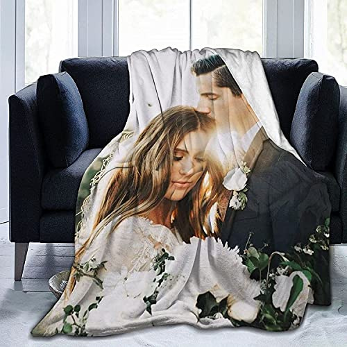 ACCZ Personalisierte Decke Fotodecke mit Eigenem Foto und Text,Personalisierte Geschenke Für Geburtstage, Jubiläen Geschenk Für Vater, Mutter, Kinder, Hunde, Freunde Oder Liebhaber