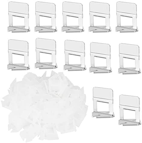 Zuglaschen 400 Stück 1 mm Standard Nivelliersystem Laschen Verfügbar Fliesenverlegehilfe Verlegehilfe Abstandhalter Fliesennivelliersystem