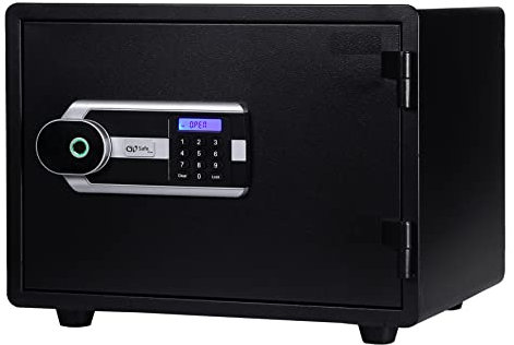Tresor Safe Fingerabdruck Zahlencode Sicherheitsschlüssel Alarm 39 L