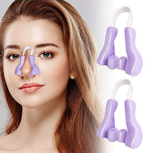 Toulifly Nose Shaper, Pince de Nez, Pince-Nez, 2 Pièces Pince-Nez en Siliconen, Clip de Levage de Nez,De Levage Indolore Pad en Silicone Pince-Nez Redressage Outils Nez De Beauté