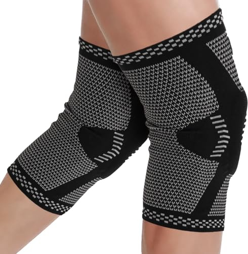Astorn Ginocchiera a compressione imbottitura in gel rotuleo e stabilizzatori laterali (2XL)