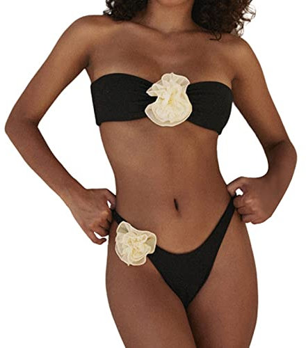 WILLBEST Damen Kleidung Herren Badehose Bikini Damen bauchweg Push up Geschenke für Teenager mädchen Slip Sport Handtuch Trikini Bikini xs Teenager mädchen Glitzer Leopard