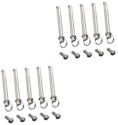 Cabilock 10Juegos Kit de Reparación para Abanicos Plegables Remaches y Tuercas Accesorios para Eje de Abanico Manual Instalación y Uso para Ventiladores