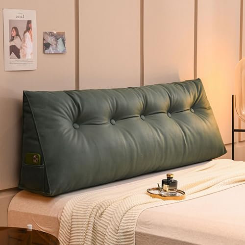 Lesekissen, dreieckiges Bettkeilkissen, dreieckiges Rückenkissen, dreieckiges Sofa-Rückenlehnenkissen, Taillenschutz-Lesekissen, zum Fernsehen, Arbeiten im Sitzen auf dem Bett (G 200 cm)