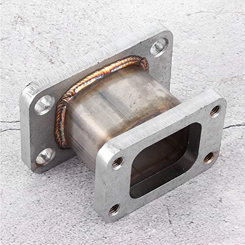 Yctze Flangia Adattatore di Scarico Flangia Wastegate Esterna Turbocompressore in Acciaio Inossidabile Wastegate Esterna Turbo T25 Flangia Collettore Turbo T2 a T3